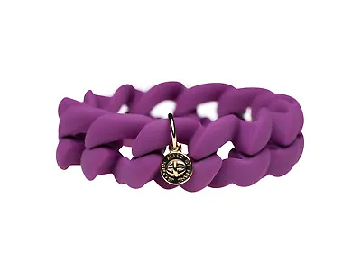 Marc By Marc Jacobs Plum Turnlock Rubber Stretch  Bracelet • $16