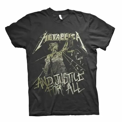 Official Metallica T Shirt And Justice For All Vintage Rock Metal Band Tee Mens • £14.94