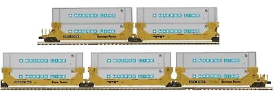 Mth Premier 20-92248 Southern Pacific (maersk) 5 Car Twin Stack Set! O Husky New • $529