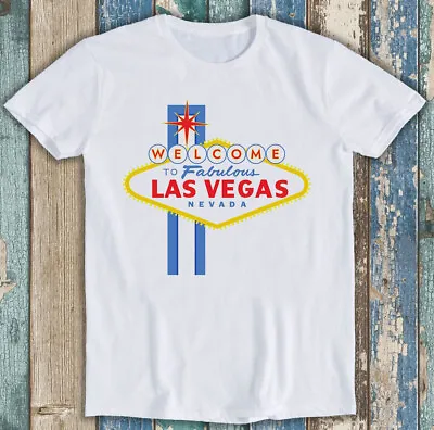 Las Vegas Sign Bachelor Bachelorette Party Funny Gift Tee T Shirt M1287 • £6.35