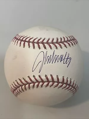 Rawlings Offical MLB Autographed John Smoltz Ball MLB Sticker COA See Pics KB • $75