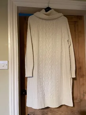 Indigo Collection Marks & Spencer Cream Wool Jumper Size 12 • £20