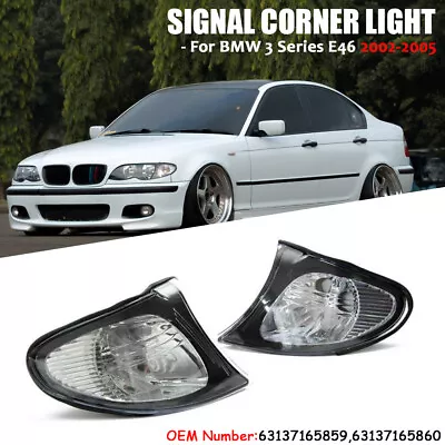 Drive Passenger Side Corner Turn Signal Lights Brake Light For BMW E46 3-SERIES • $29.50