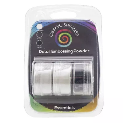 Cosmic Shimmer Detail Embossing Powder Trio – Essentials • £9.99