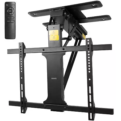 VIVO Black Electric Swivel Flip Down Ceiling TV Mount For 32  To 70  Screen • $349.99