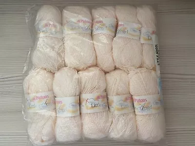 Pack Of Patons Little Angels 4 Ply Yarn  - 10 X 50 Grams - Honeysuckle Colour  • £12