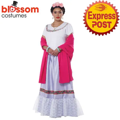 CA2718 Mexican Folk Artist Frida Kahlo Book Week Teachers Dress Up Party Costume • $68.95