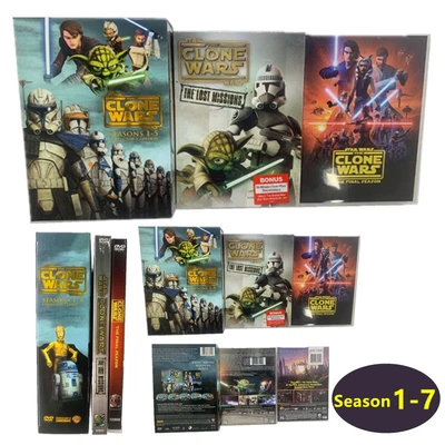 £39.98 • Buy Star Wars:The Clone Wars Season1-7 Complete Series 25 DVD NEW Box Set English