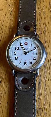 £100 • Buy Vintage Victorinox Swiss Army Womens Cavalry Field Date Quartz Analog Watch