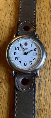 £100 • Buy Vintage Victorinox Swiss Army Womens Cavalry Field Date Quartz Analog Watch