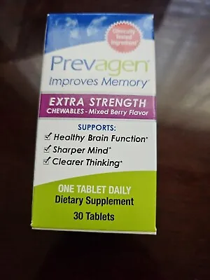 PREVAGEN EXTRA STRENGTH CHEWABLES-MIXED BERRY 30ct 20mg TABLETS • $25.77