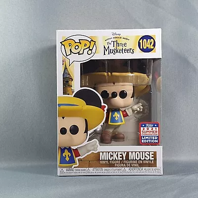 Mickey Mouse Funko Pop Vinyl #1042 The Three Musketeers Summer Convention Disney • £13.99