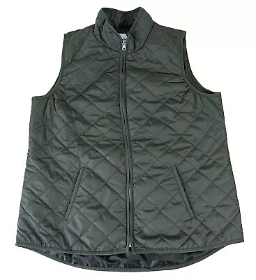 Men’s Old Navy Lightweight Olive Diamond Quilted Vest XLT Very Good Condition! • $26