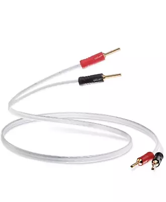 QED XT25 Performance Speaker Cable 1x 3m Terminated QED ABS Forte Banana Plugs • £34.95