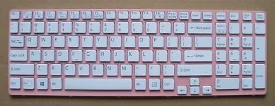 NEW SONY VAIO SVE151D11L SVE151G11L SVE151J13L US Keyboard Pink Backlit • $35