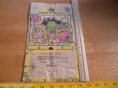 1996 The Muppets Treasure Island McDonalds Kids Meal Bag Unused • $8