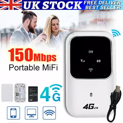 Unlocked WiFi Mobile Broadband Wireless Router Portable MiFi Hotspot 4G LTE TOP! • £16.29