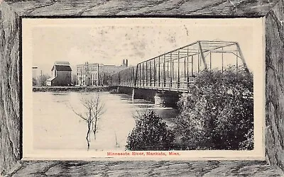 Mankato MN Minnesota River Railroad Train Bridge C1911 Vtg Postcard A36 • $18