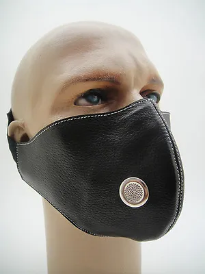 $133.50 • Buy NEW BARUFFALDI HECTOR LEATHER FACE MASK Motorcycle Racing Cafe Racer Steampunk
