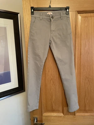 £4 • Buy Bluezoo Boys Slim Fit Grey Chinos Age 9
