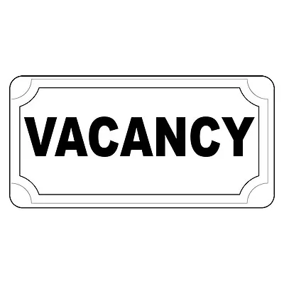 $14.99 • Buy Vacancy Black Retro Vintage Style Metal Sign - 8 In X 12 In With Holes