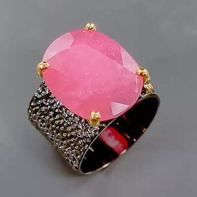 Jewelry Gemstone 18 Ct+ Ruby Ring 925 Sterling Silver Size 8 /R344766 • $29.99