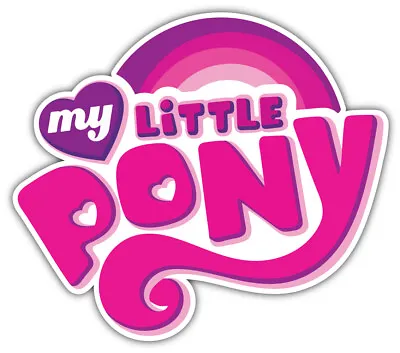 My Little Pony Logo Cartoon Sticker Bumper Decal - ''SIZES'' • £4.04