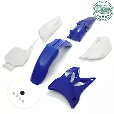 Complete Plastic Fender Body Kit Side Cover White/Blue For Yamaha YZ85 2002-2014 • $92.80
