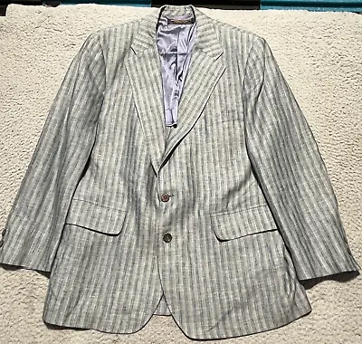 Vintage Brooks Brothers Sports Coat Blazer Mens 42 Striped Wool Made In USA • $47.99