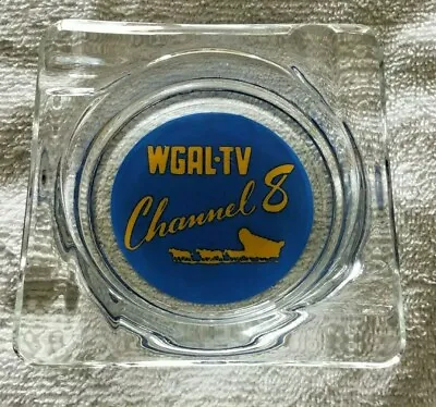 Vintage WGAL TV Channel 8 Cigarette Ashtray Covered Wagon Logo Lancaster Pa. • $17