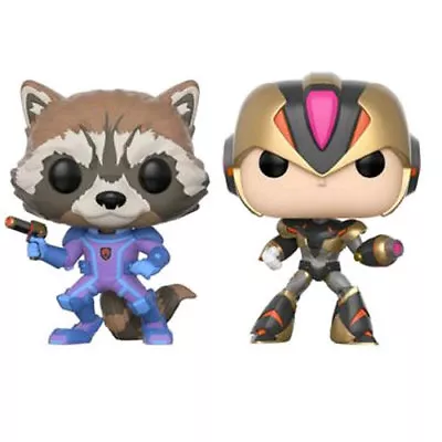 Marvel Vs Capcom Infinite Rocket Raccoon Mega Man X Exclusive Pop! Vinyl Figure • $45.85