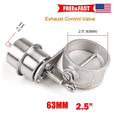 $53.53 • Buy 2.5  63mm Exhaust Control Valve Boost Activated/Actuator Vacuum Cutout Dump