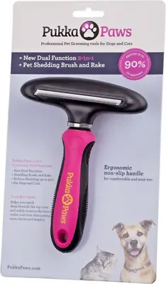 £10.19 • Buy Deshedding Dog Brush + Grooming Rake  Remove Undercoat Brand New + Ships From UK