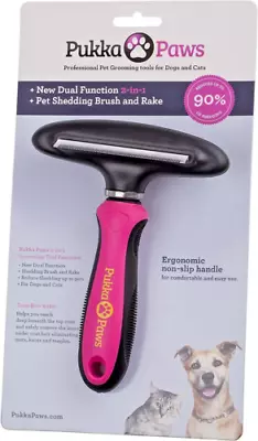£10.19 • Buy Deshedding Dog Brush + Grooming Rake  Remove Undercoat Brand New + Ships From UK