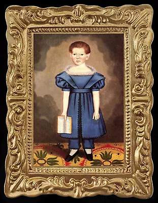 Folk Art Child Miniature Dollhouse Art Picture 8350 • $13.95