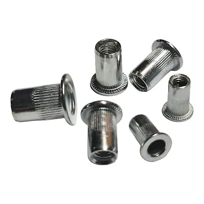 Steel Threaded Rivnuts Knurled Head Nutserts Rivet Nuts M5 M6 M8 M10 • £1.49