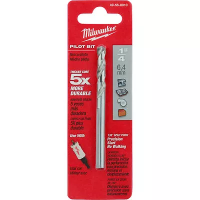 Milwaukee Thunderbolt 1/4in. X 3 1/2in. High Speed Steel Pilot Bit For Hole • $5.97