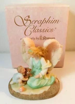 SERAPHIM CLASSICS ANGELS TO WATCH OVER ME SECOND YEAR BOY FIGURINE W/ BOX #78093 • $9.99