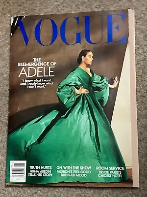 VOGUE Magazine ⭐ November 2021 Issue ⭐ Singer ADELE On Cover • $3