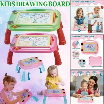Kids Drawing Board Magnetic Writing Sketch Pad Erasable Magna Doodle Toy UK • £10.55