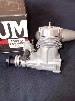 Magnum Pro Fsr Abc .25 Nitro Rc Airplane Engine New Assembled Carb & Muffler • $70