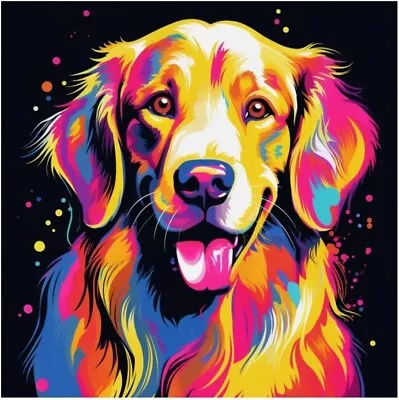 Dog Diamond Painting Kits For Adults DIY 5D Full Drill Diamond Arts Gem • £5.99