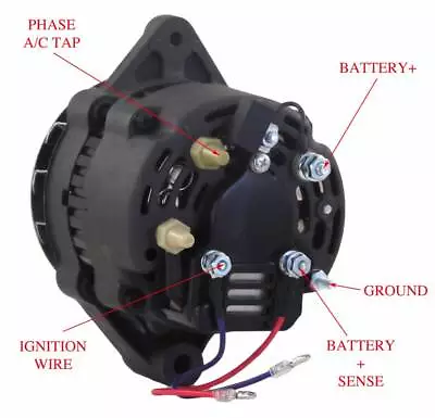 Alternator Fits Hardin Marine Jacuzzi Jet Sterndrive Various Models 110333 • $167.66