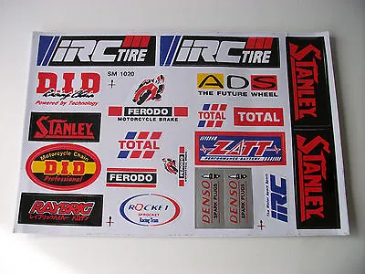 New 20 Sticker Kit Universal Motorcycle Decals R1 YZF FZR FZS Fazer XTZ DTR ZXR • £6.25