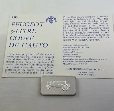 £85.67 • Buy 1913 Peugeot 3-L Coupe De L'Auto - Lord Montagu Collection Of Great Car Ingots