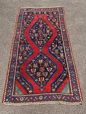 Antique Caucasian Kazak Rug Tapis19th Century 241 X 128 Cm • £850