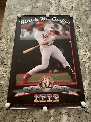 MARK MCGWIRE 62 Home Runs 23X35 Poster St. Louis Cardinals Costacos 1998 MLB. • $8.88