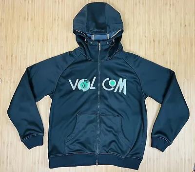 Volcom V Line Science Jacket Men Size L Black Full Zip Snow Boarding Skiing • $39.99