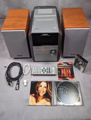 Panasonic SA-PM19 5-Disc CD MP3 Stereo Tape Deck AM/FM Radio W/Remote - TESTED • $195