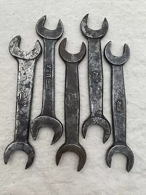 Vintage Ford Script Open End Wrench T-1917 Lot Of 5 Marked 1 2 M • $29.95